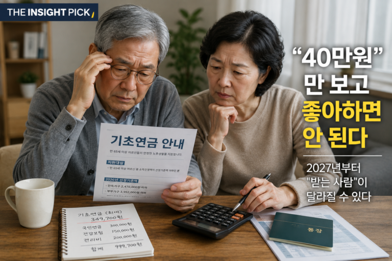 2027 기초연금 40만원 개편과 수급 기준