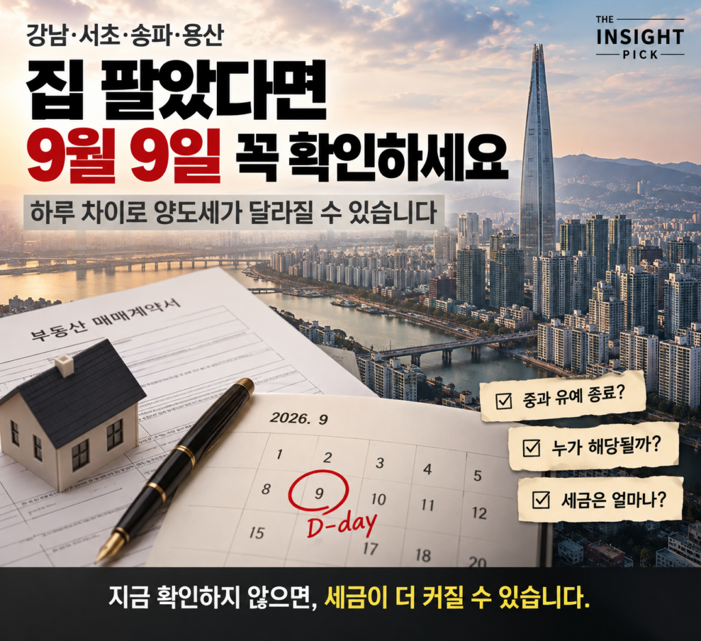 다주택자 양도세 강화와 강남 아파트 매물